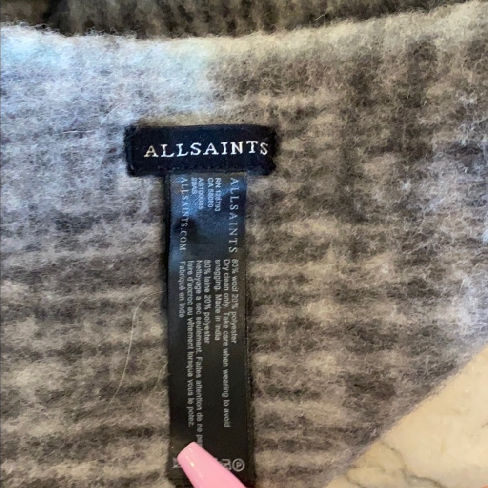 All Saints Oversized Scarf